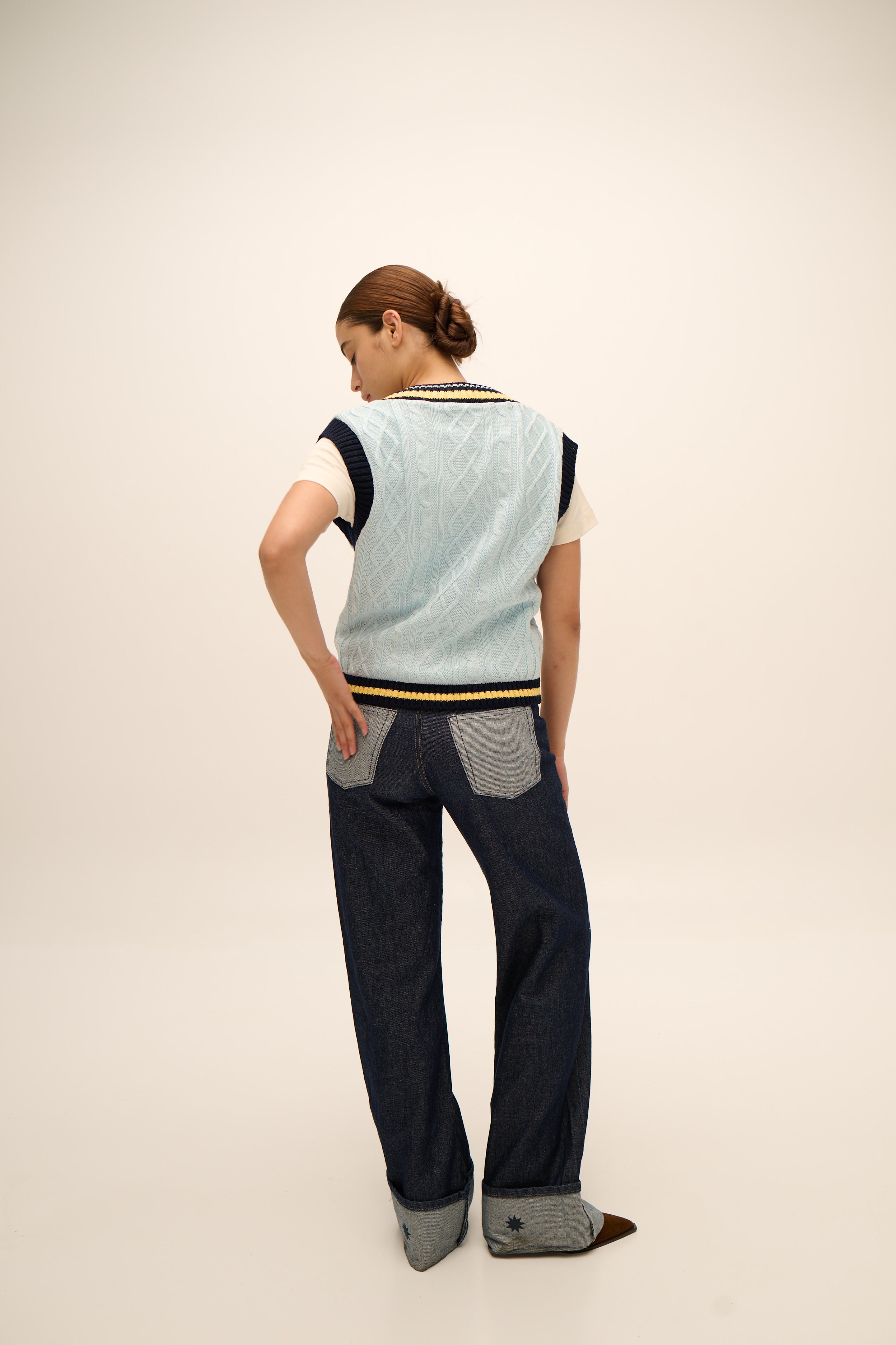 Lecture Vest in Soft Blue