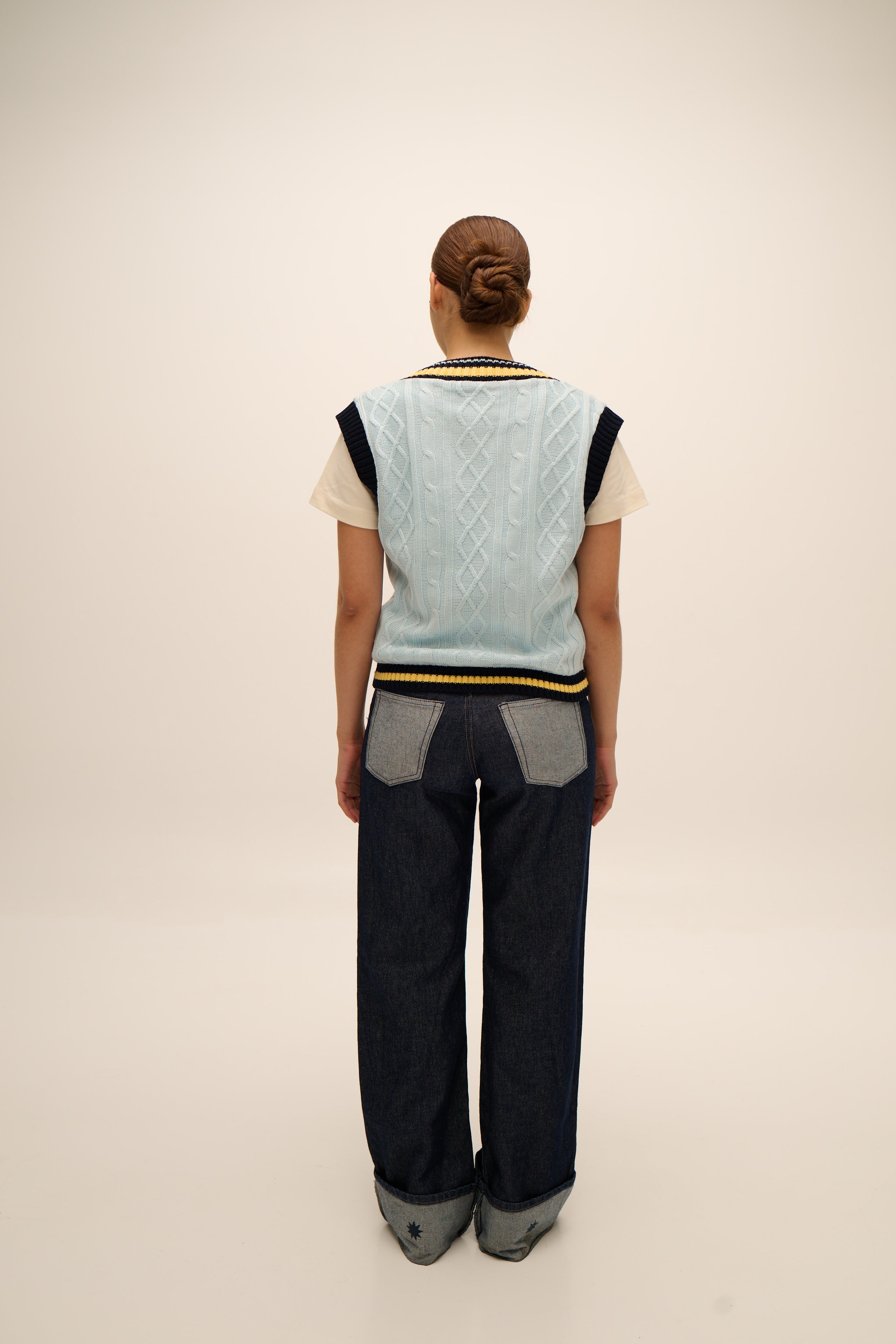 Lecture Vest in Soft Blue