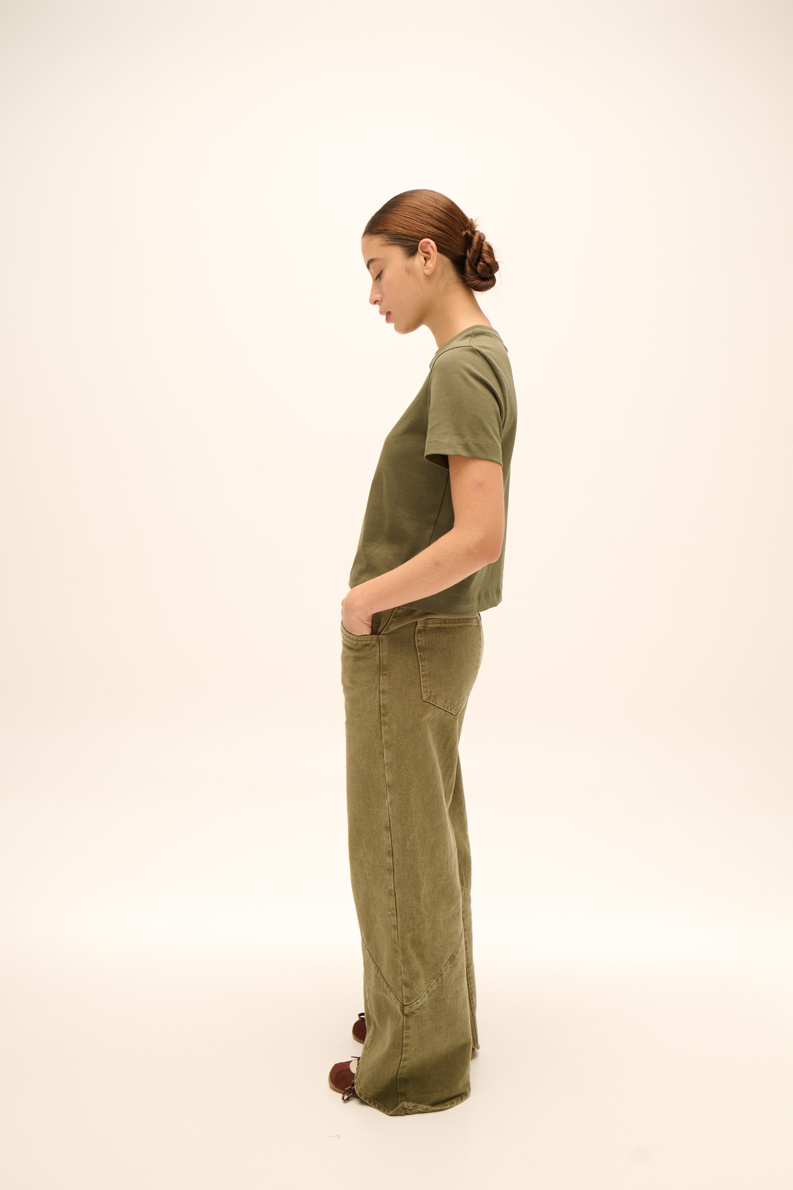 Weekender Jean in Washed Green