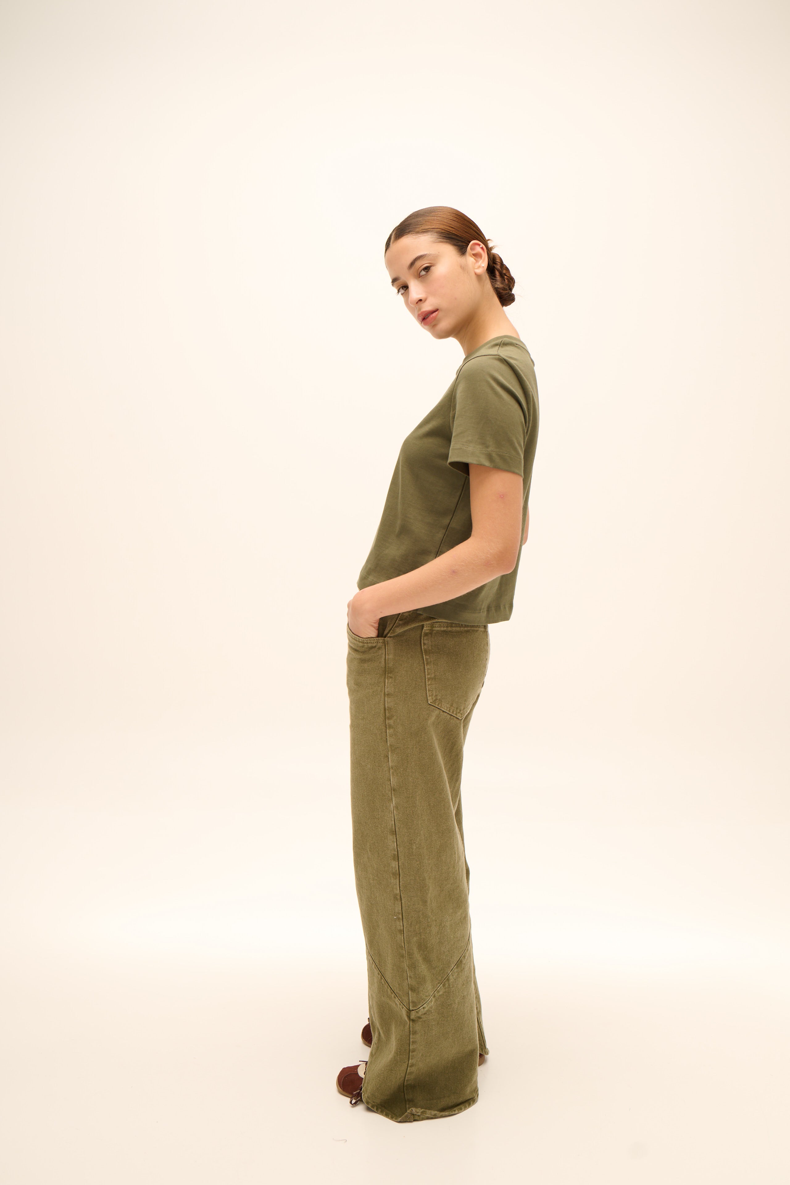 Weekender Jean in Washed Green