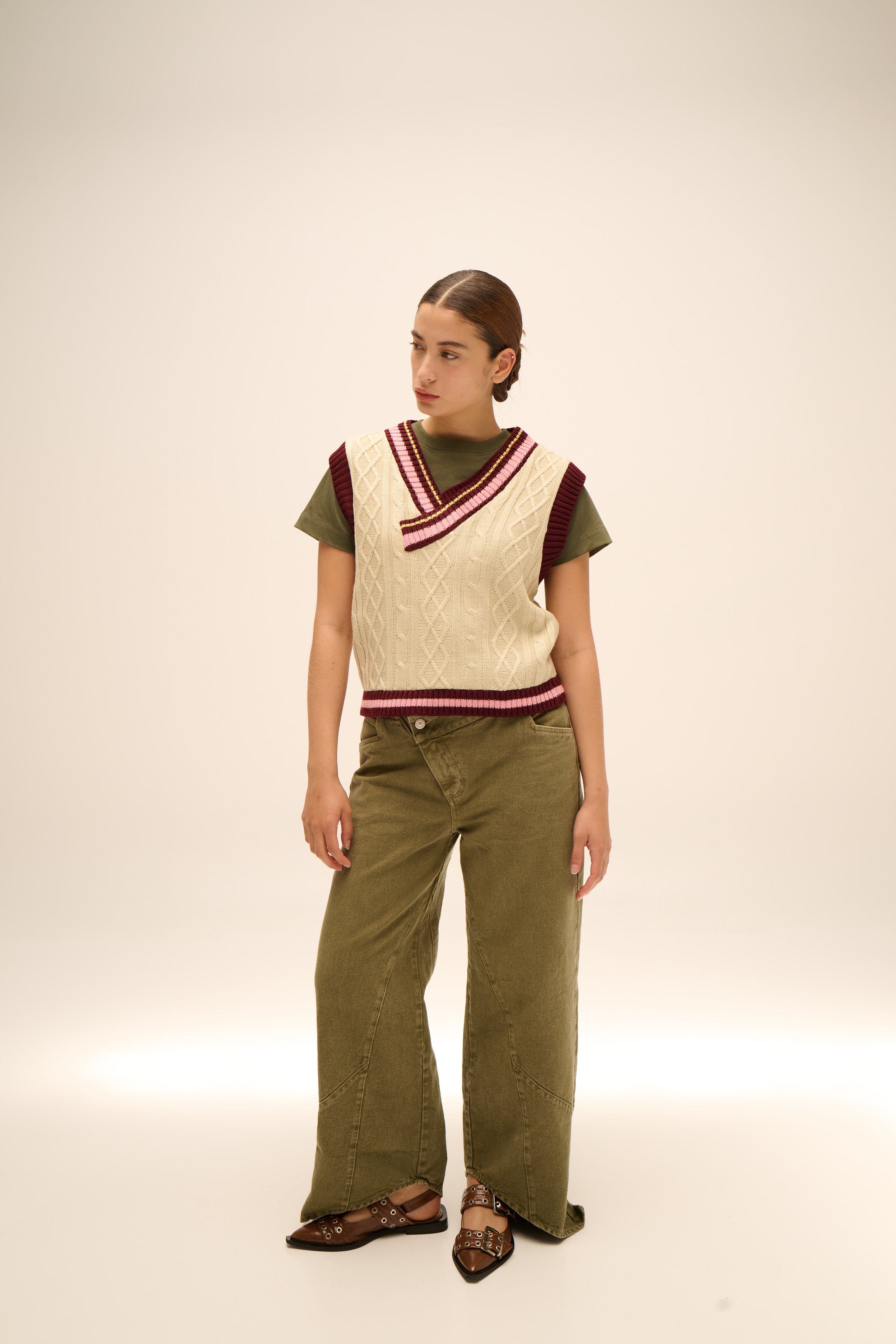 Lecture Vest in Cream