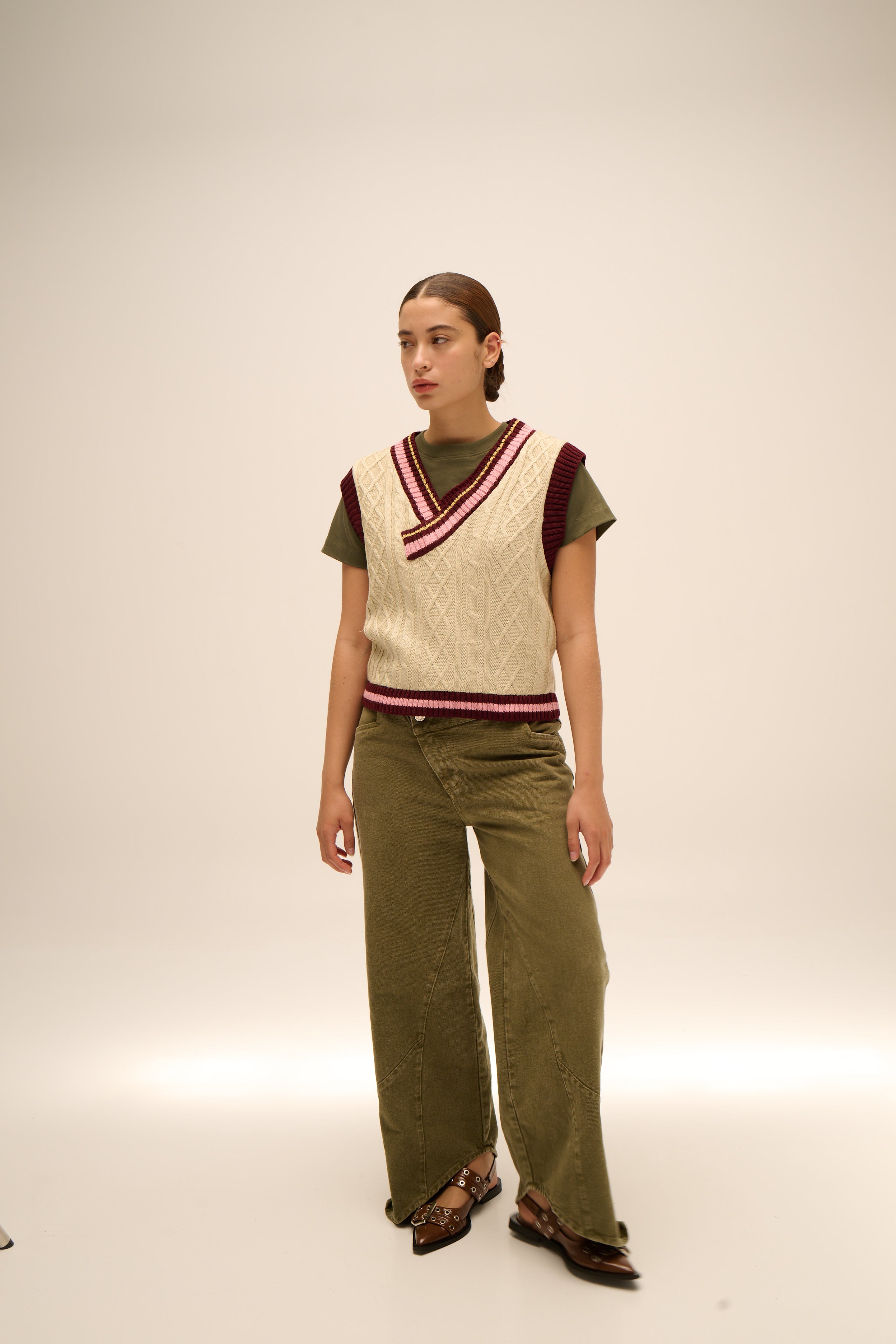 Lecture Vest in Cream
