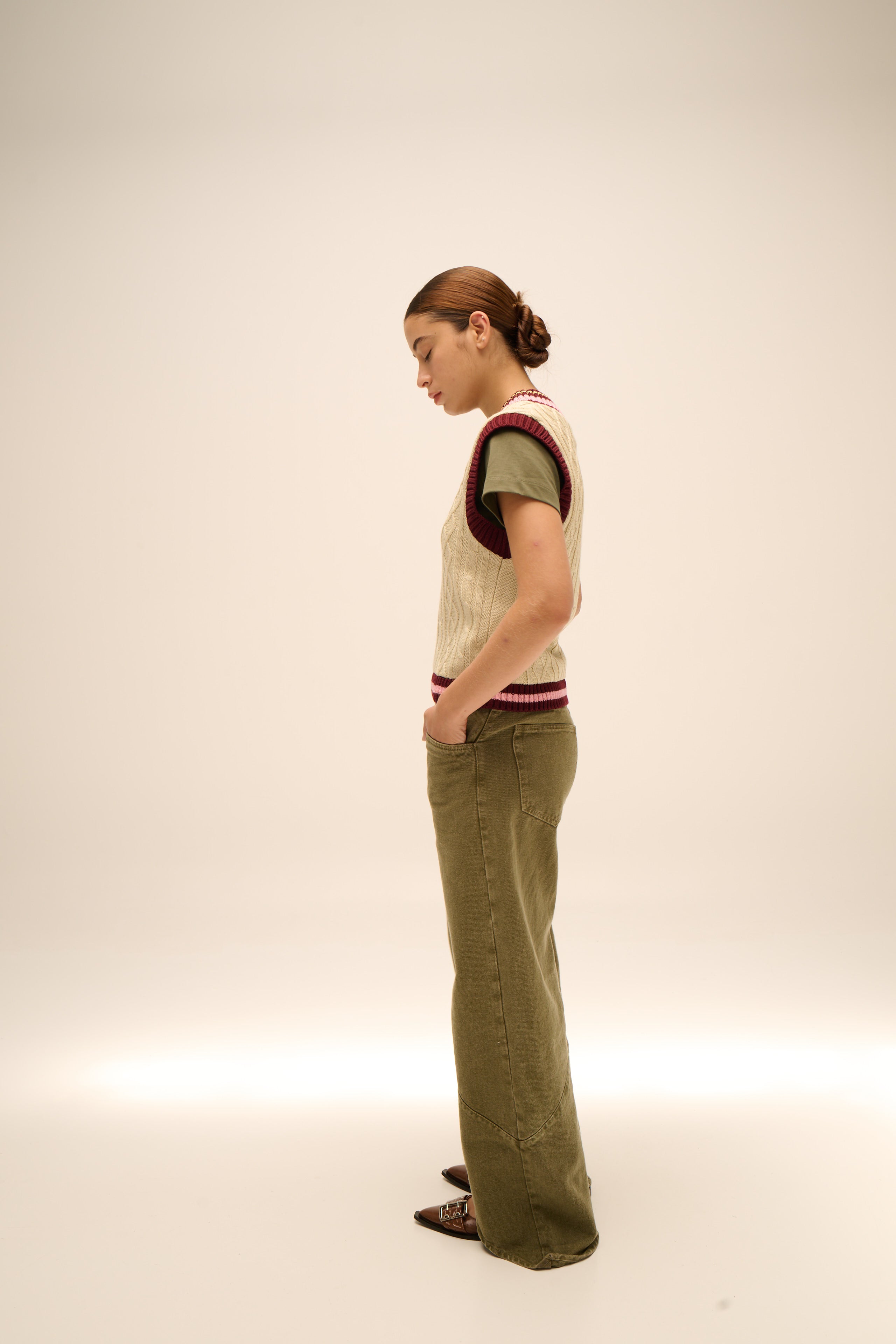 Lecture Vest in Cream