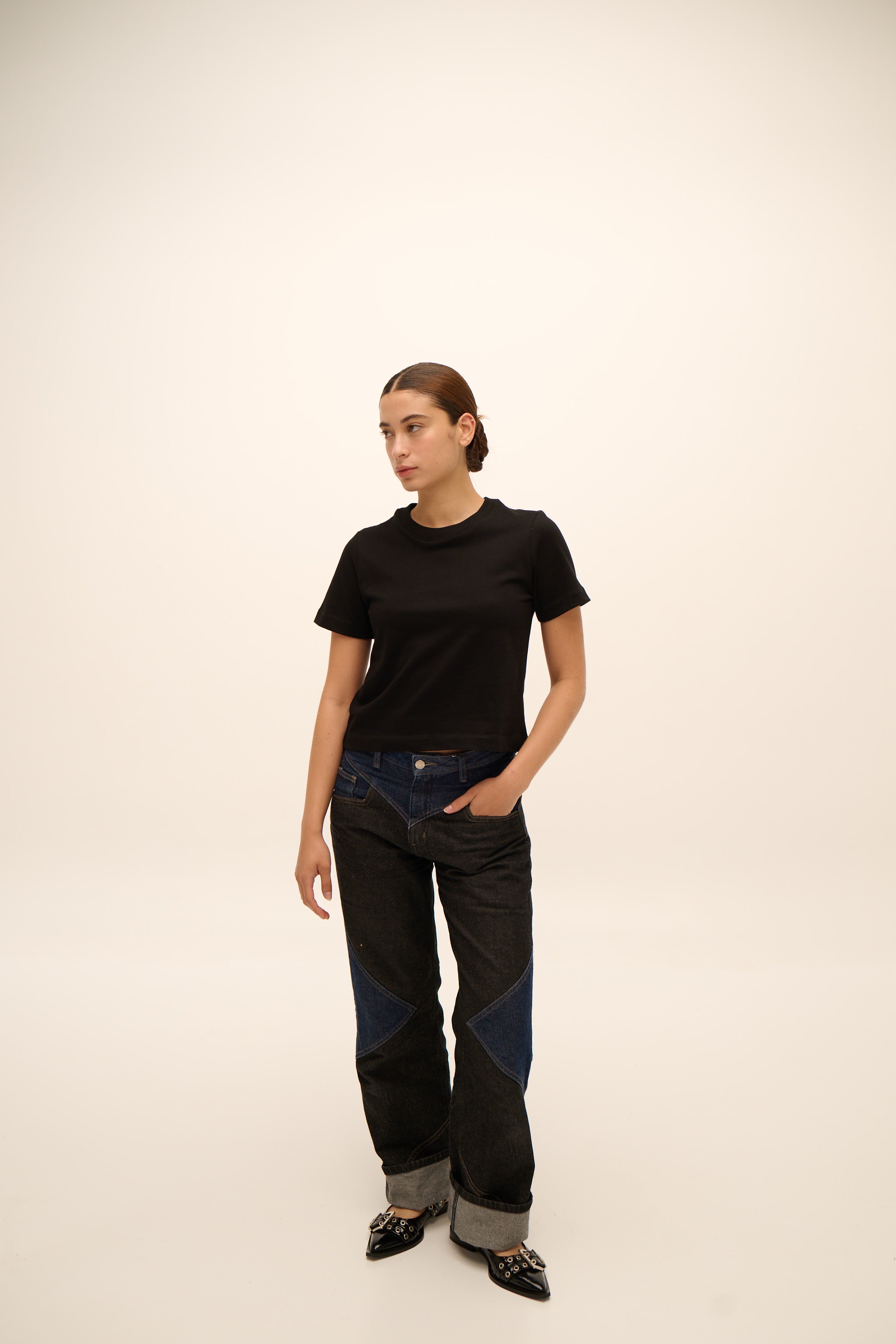Cowgirl Jean in Black & Blue