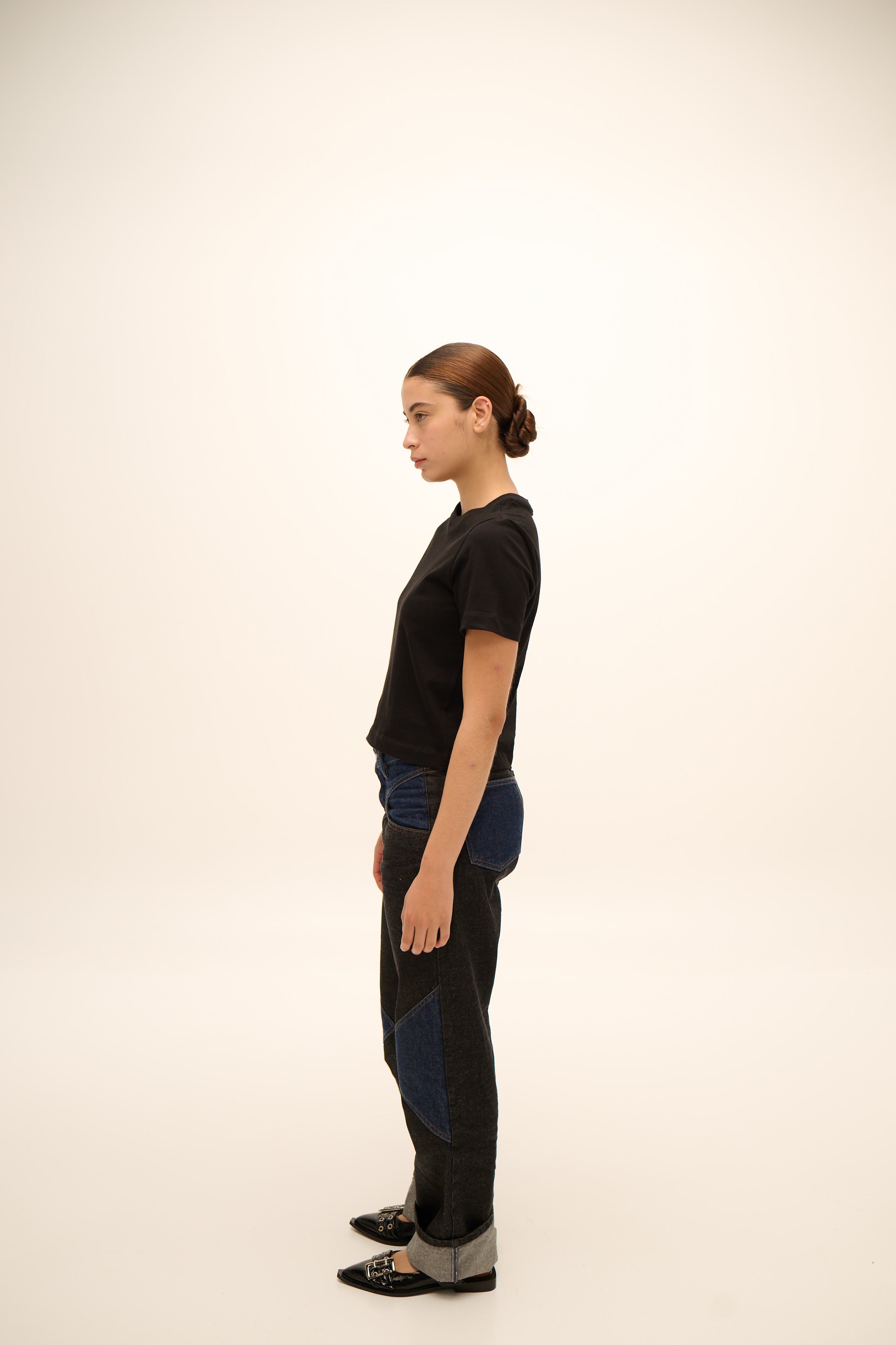 Cowgirl Jean in Black & Blue