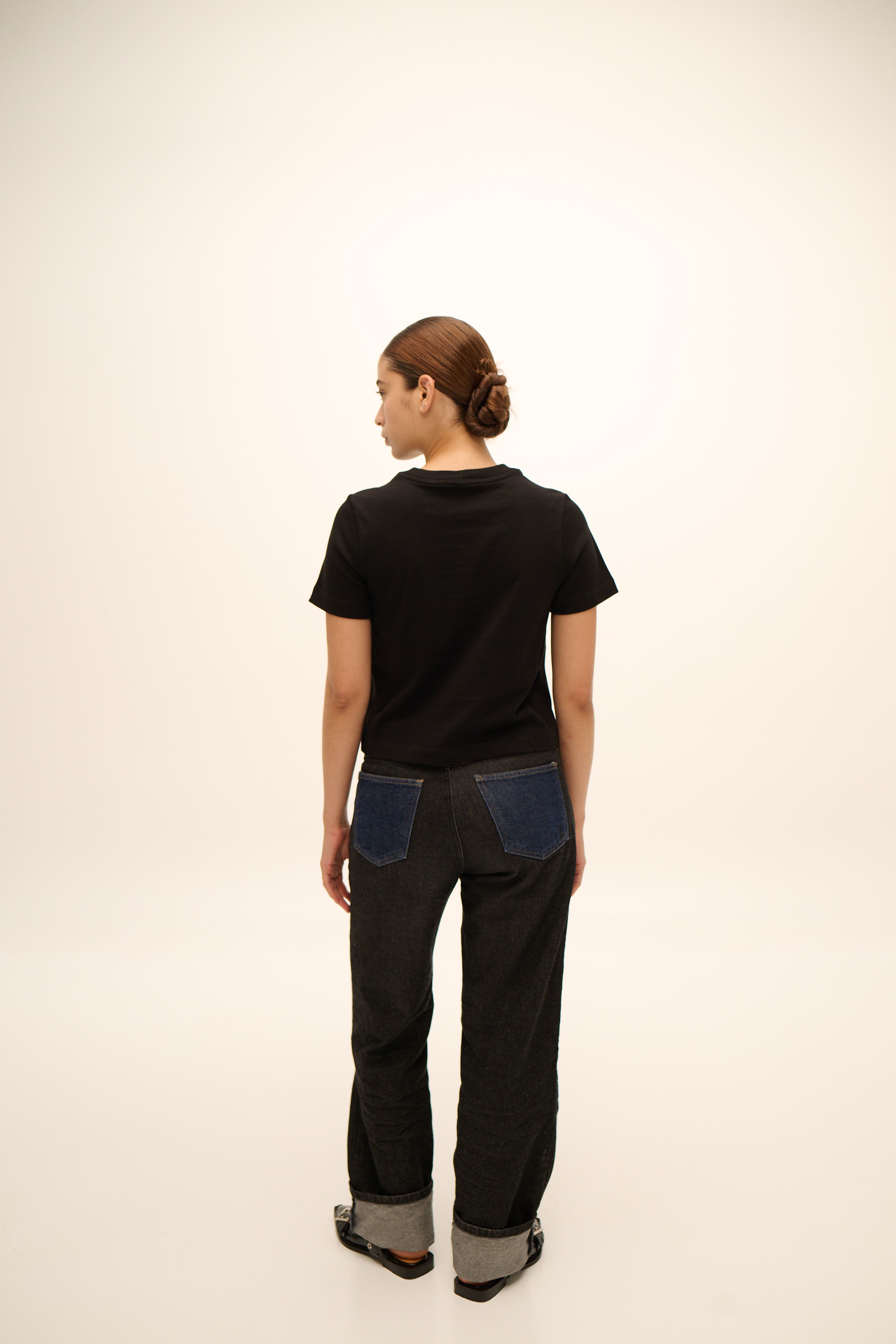 Cowgirl Jean in Black & Blue