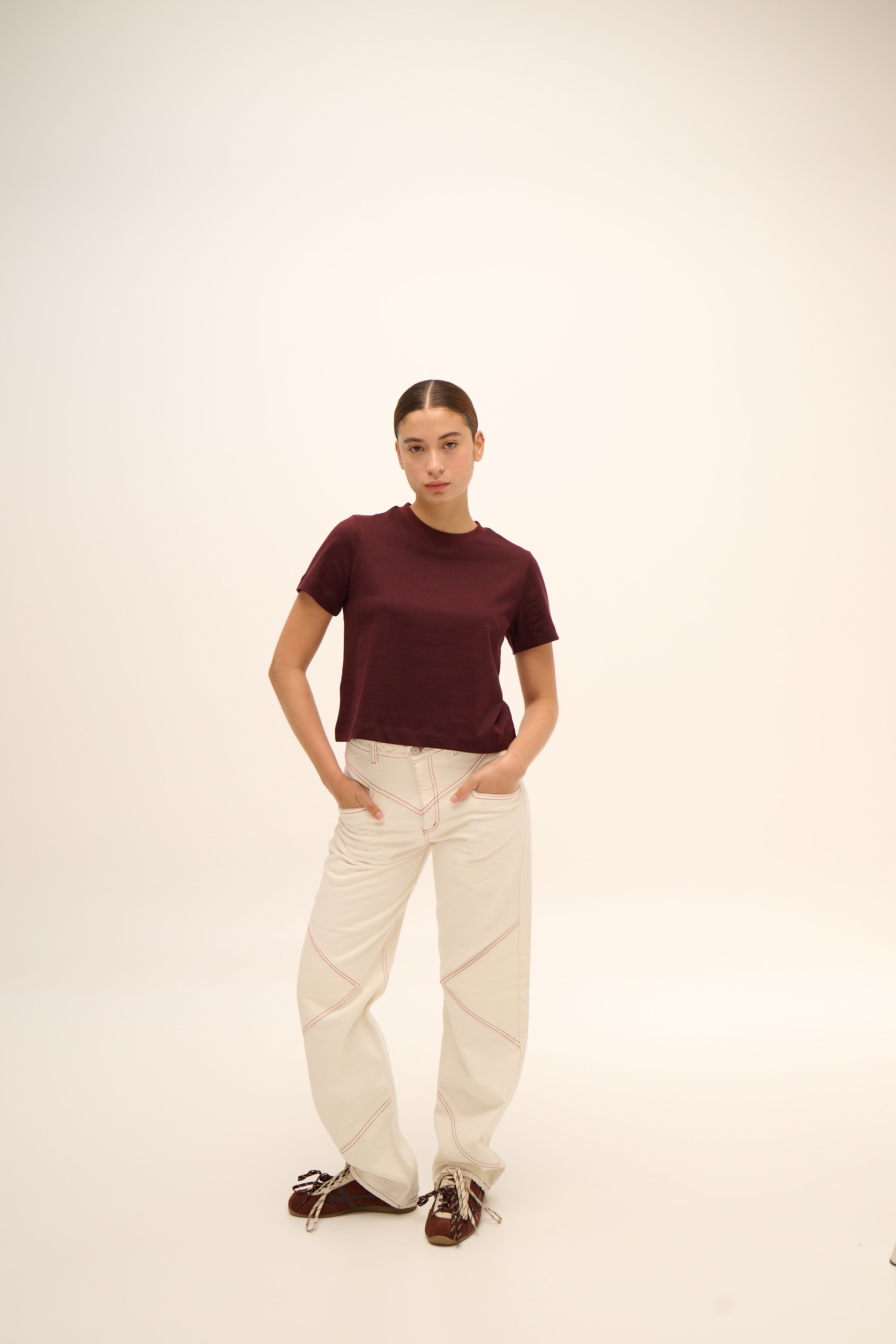 Cowgirl Jean in Off-White
