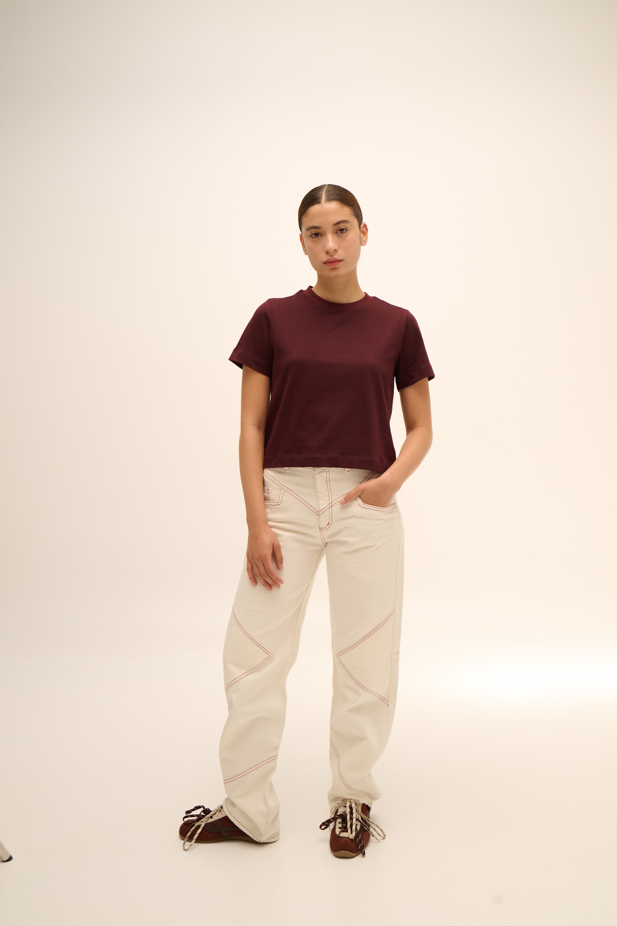 Cowgirl Jean in Off-White