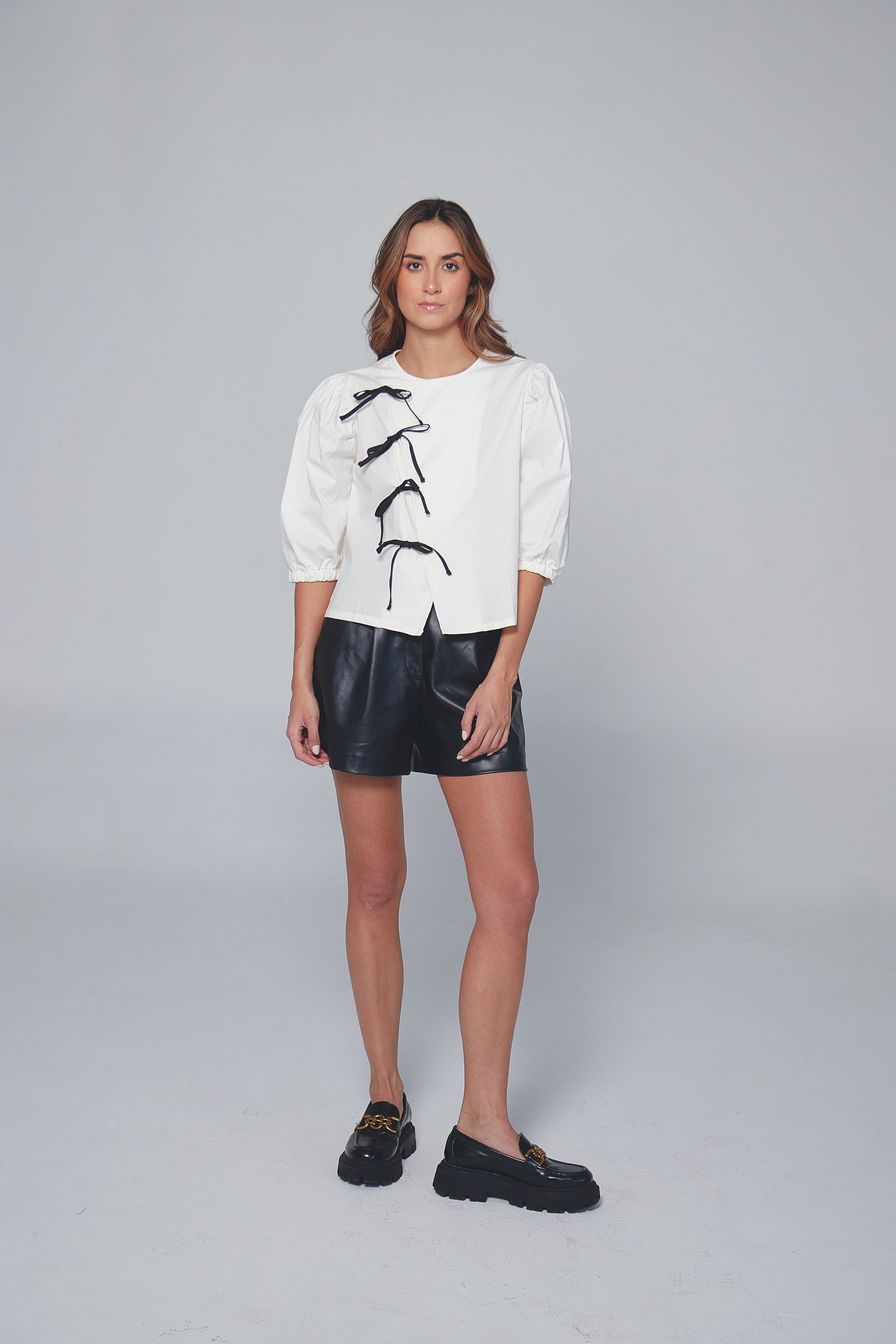 THE KNOT BLOUSE - WHITE