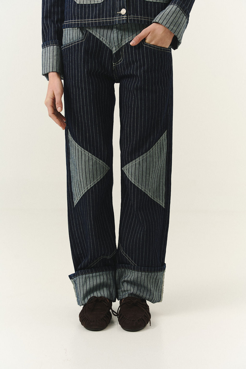Pre-Order Cowgirl Jean in Blue Stripes