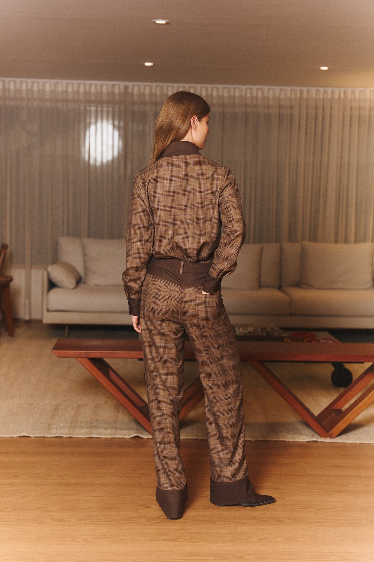 Estate Shirt in Walnut Plaid
